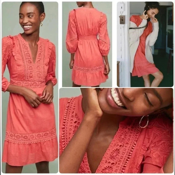 Anthropologie Dresses & Skirts - Anthropologie Josephine Embroidered Dress by Akemi + Kin - Size Small